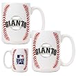San Francisco Giants MLB 2pc Ceramic Gameball Mug Set - Primary Logo by Great American Products