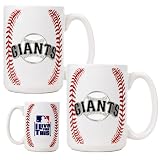 San Francisco Giants MLB 2pc Ceramic Gameball Mug Set - Primary Logo
