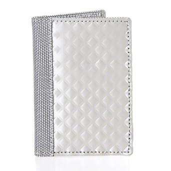 Stewart Stand Silver Texture Small Diamond Wallet Stewart Stand Silver Texture Small Diamond Wallet