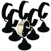6 Black Velvet Wrist Watch Bracelet Jewelry Showcase Displays