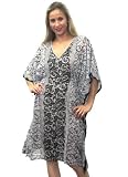 LALEELA Marvelous Hawaiian Ptd Sheer Chiffon Tube Kaftan Plage Couvrez Tunique Xmas cadeau de Noël