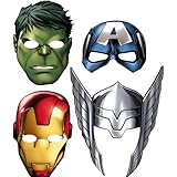 Avengers 'Assemble' Paper Masks (8ct)