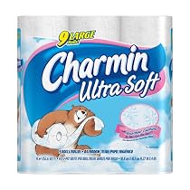 Charmin Ultra Soft 9 Large Rolls, 143 2-Ply Sheets per Roll (Pack of 4)