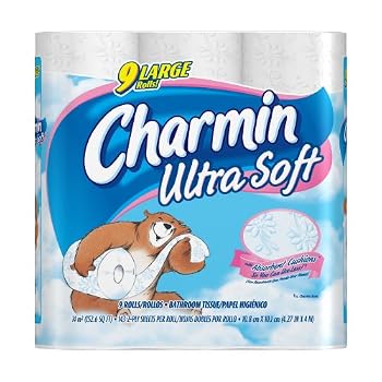 Set A Shopping Price Drop Alert For Charmin Ultra Soft 9 Large Rolls, 143 2-Ply Sheets per Roll (Pack of 4)