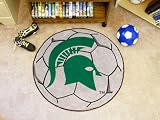 Michigan State Spartans Soccer Ball Floor Rug Mat