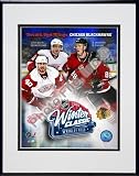 2008-2009 NHL Winter Classic Match Up Composite Double Matted 8Ó x 10Ó Photograph in Black Anodized Aluminum Frame