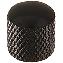 4pcs Guitar Dome Control Knobs Black for Fender Tele Replacement