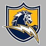 San Diego Chargers Auto Car Bumper Decal Sticker 7.5 X 6.75