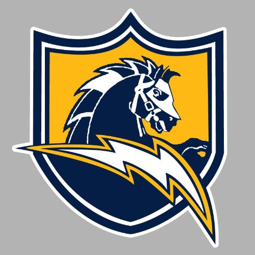 San Diego Chargers Auto Car Bumper Decal Sticker 7.5 X 6.75