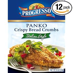 Progresso Italian Panko Style Breadcrumbs , 8-Ounce Boxes (Pack of 12) by Progresso