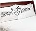 Her Buck His Doe Couples Pillow Cases Personalized Romantic Gifts, Anniversary, Engagement, Wedding, Valentines Day or Christmas Romantic