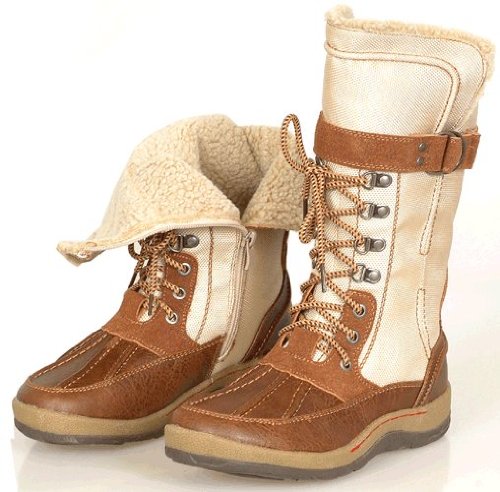 Hot Womens Riding Ankle-High Beige Combat Boots