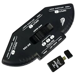 3-Way Audio Video AV RCA Switch Selector Box Splitter w/ AGPtek USB 2.0 All in one card reader 3-Way Audio Video AV RCA Switch Selector Box Splitter w/ AGPtek USB 2.0 All in one card reader