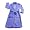 Kids Korner - Girls Fleece Penguin Robe, Lavender (Size 4/5)