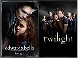 Twilight Movie Posters ~ Set of 2 Different ~ Vampire Romance Film ~ 24x36 EACH ~ a Giant 4 Feet W I D E Total!