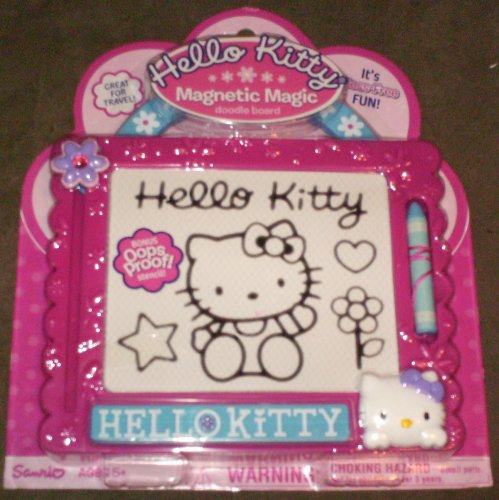 Childrens Toyshop  Toys : Hello Kitty Magnetic Magic Doodle Board