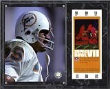 Larry Csonka SB 7 12x15 Super Bowl Plaque