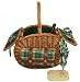 Picnic Gift Starlight Wine & Cheese Willow Picnic Basket for Two in Green - Picnic Gift 6020-GR