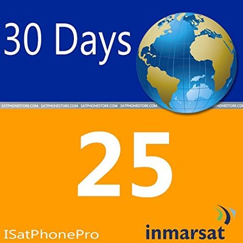 Inmarsat IsatPhone Pro and IsatPhone 2 Prepaid Airtime SIM Card - 25 Units - 30 Days