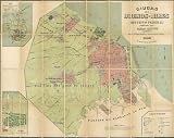 1892 DETAILED WALL MAP MAPA CIUDAD DE BUENOS AIRES