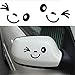2pcs Smile Face Design 3D Decal Decoration Sticker for Car Side Mirror Rearview Black