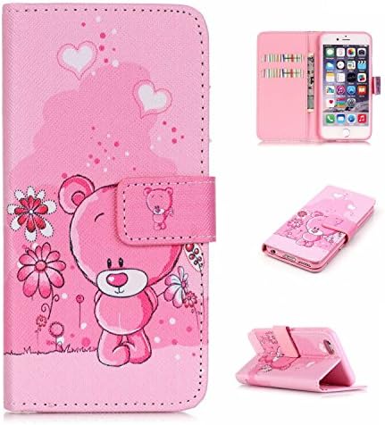 6S Case,iPhone 6 Case, Flip Cover Wallet PU Leather with Stand Case for iPhone 6S,Case for iPhone 6 [4.7] (Big Bear)