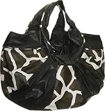 ''Safari Blocked'' Hobo - Zebra Beige or Giraffe Black