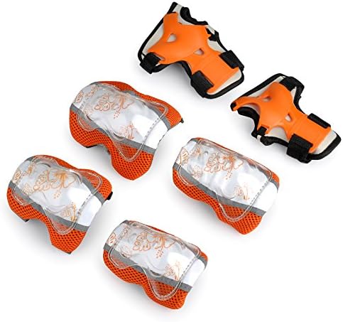 Sporting Inline Skating Roller Blading Wrist Elbow Knee Pads Blades Guard for Children (S)