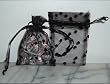 3x4 Tulle Polka Dots Wedding Favor Gift Bags/Pouches - Black (10 Bags)