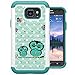 S7 Active Case,Galaxy S7 Active Case, MagicSky [Shock Absorption] Studded Rhinestone Bling Hybrid Dual Layer Armor Defender Protective Case Cover For Samsung Galaxy S7 Active(2016) - Owl