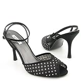 ALFANI Amorous New Heels Slides Black Womens