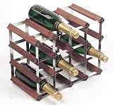 RTA 16 Bottle Wine Rack Kit Stained Wood