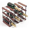 RTA 16 Bottle Wine Rack Kit Stained Wood
