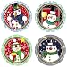 Set of Four Frosty Snowmen Occasion Coasters - Style VJR02