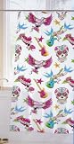 Crystal Bay Tattoo Vinyl Shower Curtain