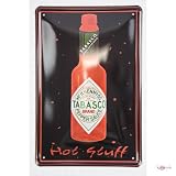tin plate Tabasco Hot Stuff decorative kitchen plate 20x30 metal sign advertising Retro Tin Signs