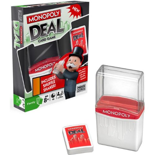 Hasbro Monopoly Deal Card Game With Shuffle Shaker