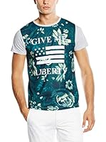 American People Camiseta Manga Corta Acelin (Verde / Gris)