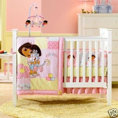 Dora the Explorer 4 Piece Baby Crib Bedding Set by Baby Boom