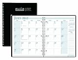 House of Doolittle 14 Month Academic Planner July 2012 to August 2013, 8 1/2 x 11 Inches Black Cover with 3 Hole Punched Recycled Materials (HOD26302)