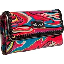 Hot Sale The SAK Roots Trifold Wallet,Orchid Water Nation,One Size