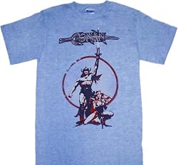 Conan the Barbarian Vintage Light Blue T-shirt Tee