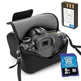 DuraNeoprene dSLR Flexarmor EN-EL9 / ENEL9 Professional Series Li Ion Battery and Class10 SDHC 8gb Memory Card Premium Kit for Nikon D3000 , D5000 and More