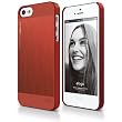 elago S5 Outfit MATRIX Aluminum and Polycarbonate Dual Case for the iPhone 5 + HD Professional Extreme Clear film included - Full Retail Packaging - Red