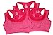 Zerlar Double Layer Seamless Sports Bra High Impact Racerback Yoga Sports Bra, Gray, Large