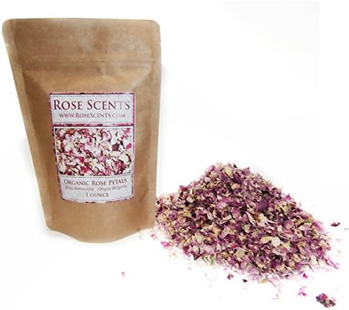Organic Rose Petals - Bulgarian Rosa Damascena 1 Ounce