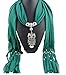 Elegant Charm Owl Pendant Jewelry Necklace Scarf