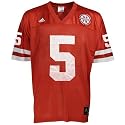 adidas Nebraska Cornhuskers #5 Scarlet Replica Football Jersey