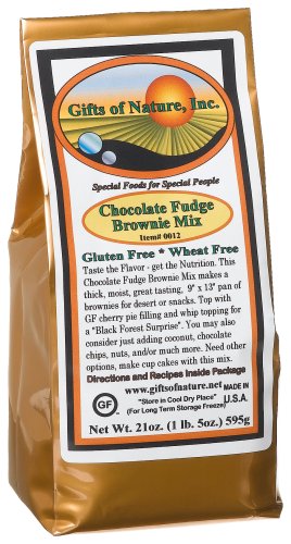 Gifts Of Nature Chocolate Fudge Brownie Mix, 21-Ounce Bags (Pack of 3) by Gifts of Nature