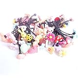 BIANHUAN ヘアゴ (10コ) レディース キッズ 子供 髪飾り アクセサリー カラフル (10点セット)